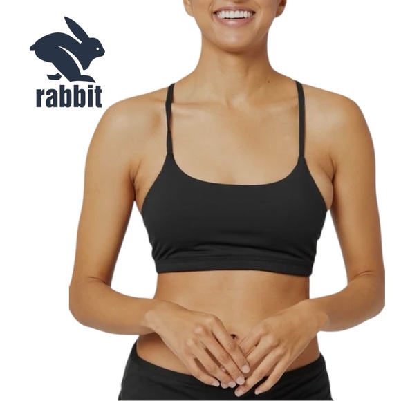 rabbit EZ Bra-Vo Black Sports Bra -‎ Size M - Picture 1 of 4